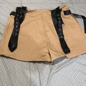 Shorts with suspenders, size medium